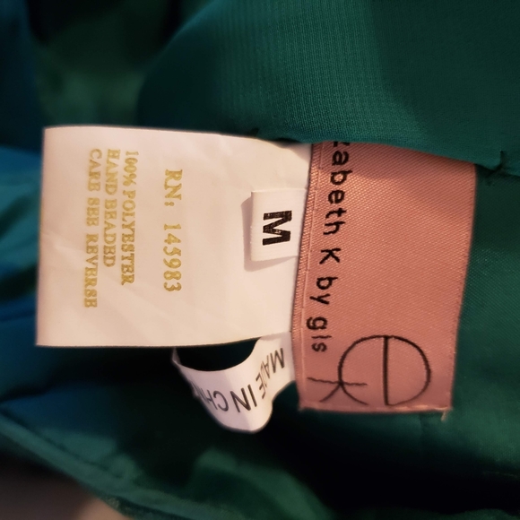 Gorgeous Emerald Green Prom Dress **Like New, Used 1x** - Picture 4 of 11